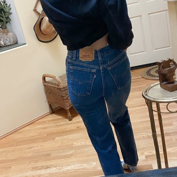 Vintage Levis High Rise Tapered Button Fly Jean - Picture 8 of 15